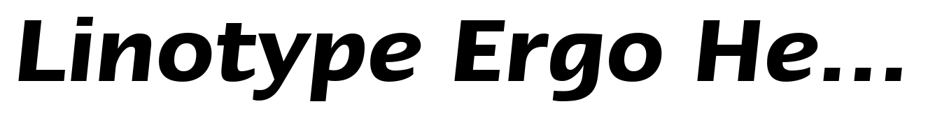 Linotype Ergo Hebrew Demi Bold Italic